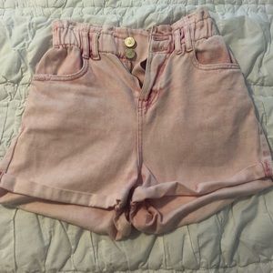 Zara Pink Denim Shorts